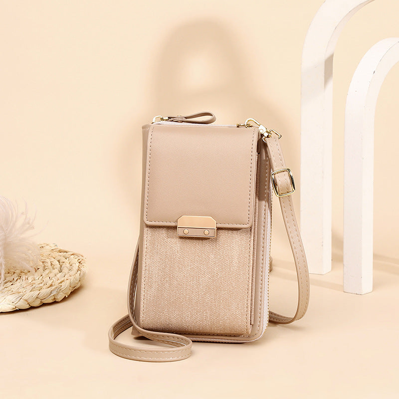 Women's Mobile Fashion Simple Korean Latch Crossbody Bags