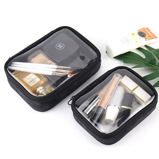 Popular Transparent Waterproof Large Capacity Female Cosmetic Bags