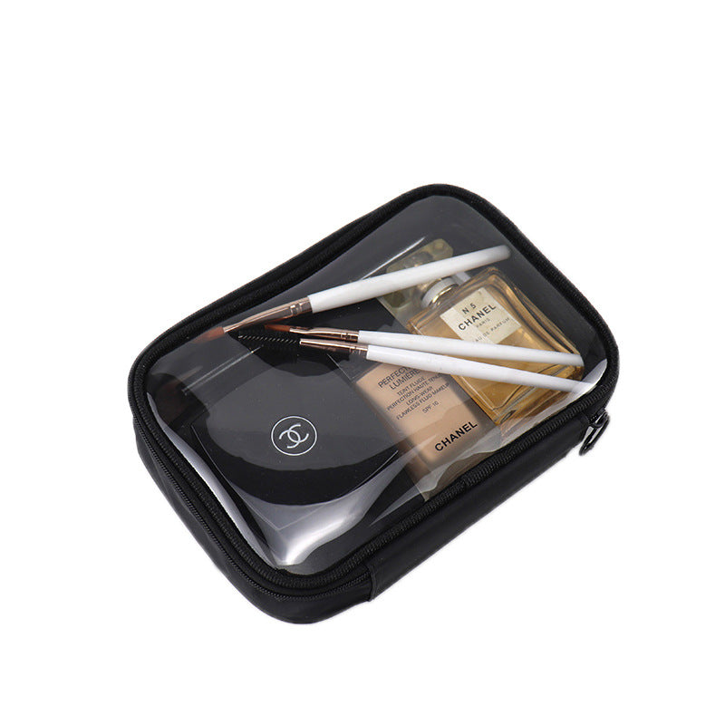 Popular Transparent Waterproof Large Capacity Female Cosmetic Bags