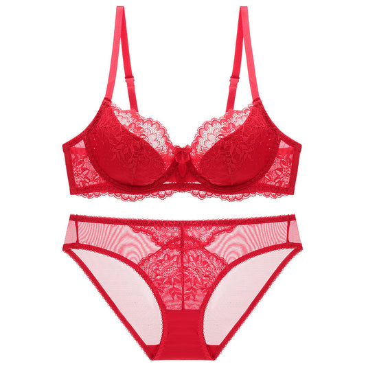 Sexy Thin Underwear Lace Big Chest Lingerie Sets