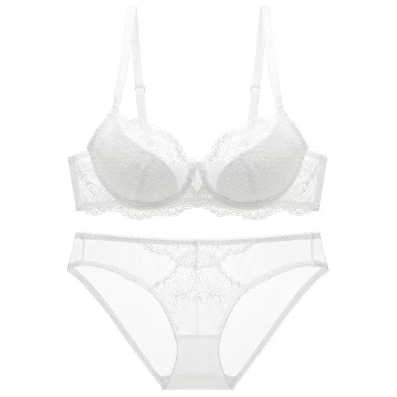 Lace Thin Cotton Big Chest Small Lingerie Sets