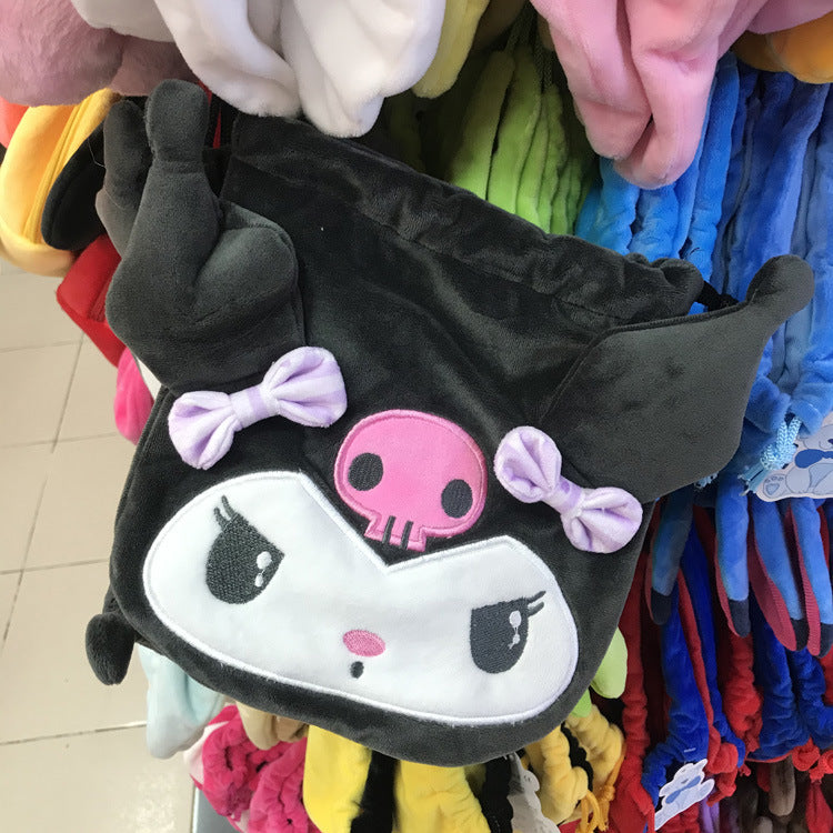 Women's & Men's & Plush Cute Drawstring Korean Mobile Bags