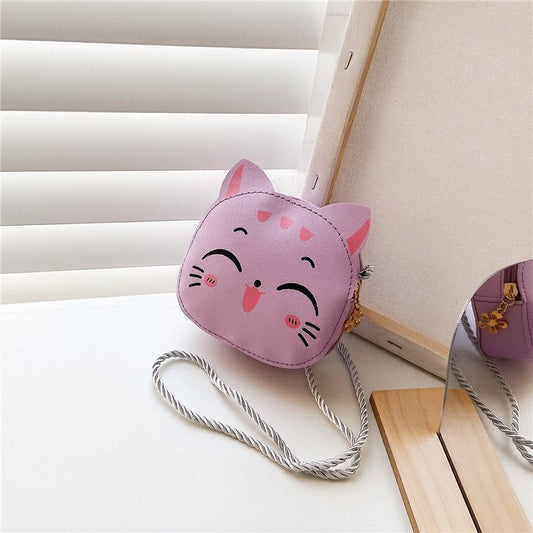 Children's Cute Winter Trendy Fashion Kitten Western Crossbody Bags