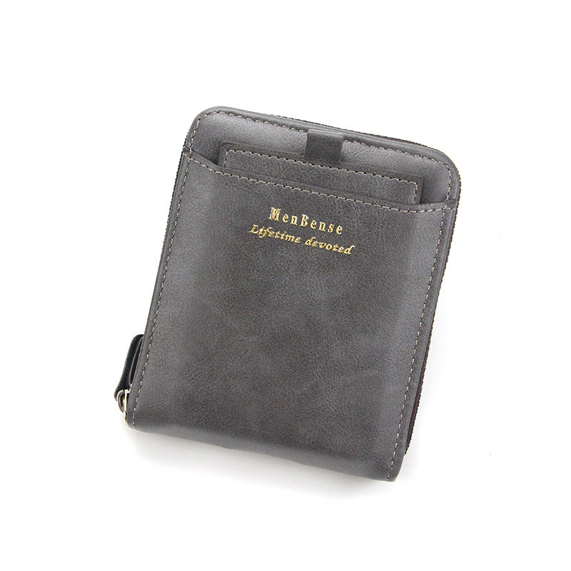 Men's Stylish Attractive Fashion Short Zipper Men's Wallets