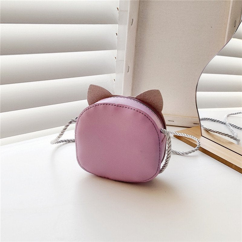 Children's Cute Winter Trendy Fashion Kitten Western Crossbody Bags