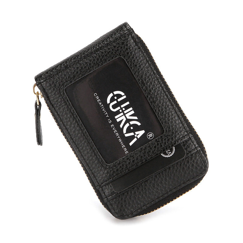 Women's Expanding Multiple Slots Zipper Bank Card Holder