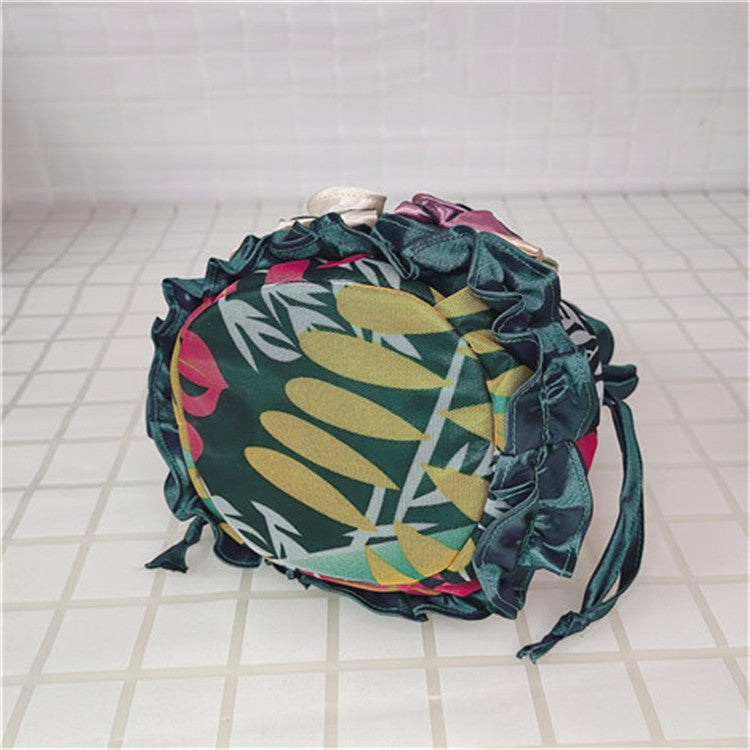 Women's Flower Ethnic Style Cloth Drawstring Handbags