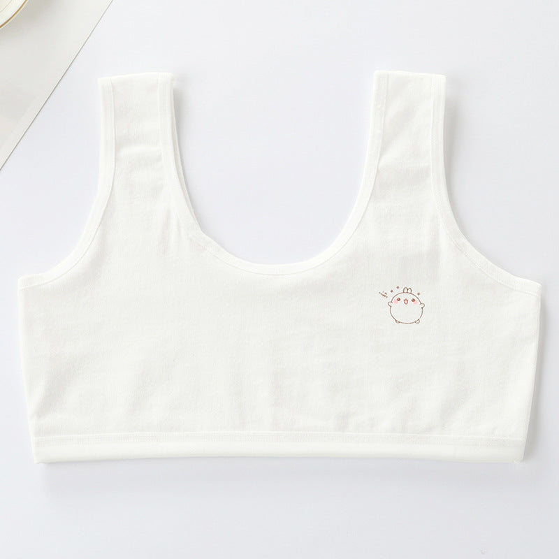 Underwear Female Cotton Vest Green Junior Everyday Bras