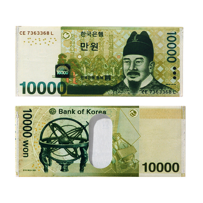 Women's & Men's Direct Sales Creative Pattern Korean Dollar Euro Pound Ladies Wallet