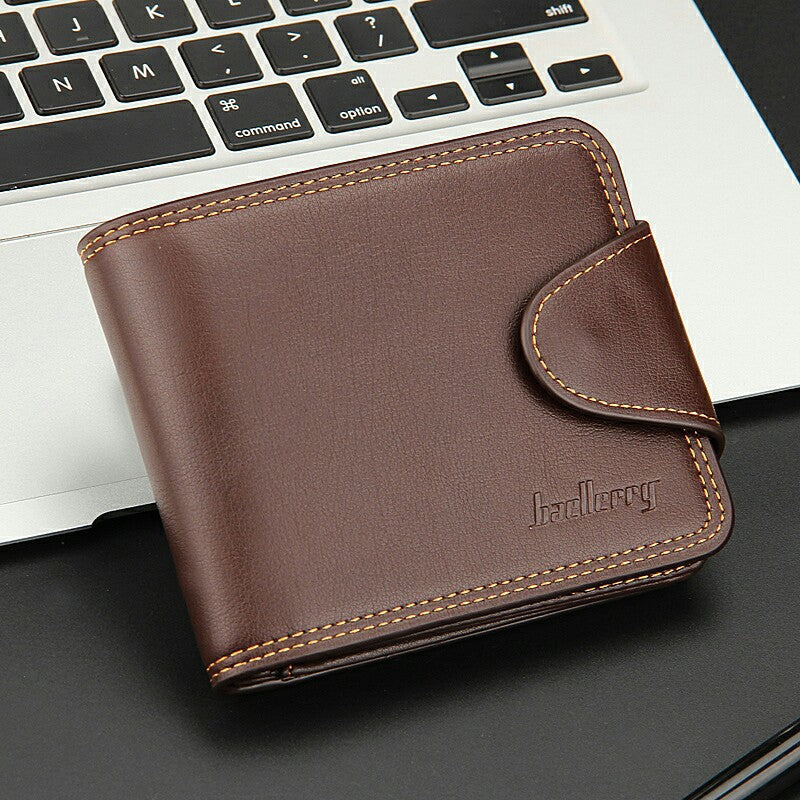 Popular Men's Business Horizontal Zipper Fan Men's Wallets