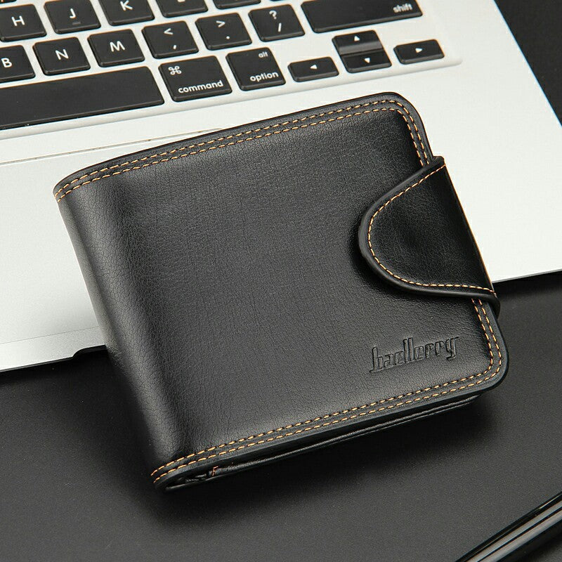 Popular Men's Business Horizontal Zipper Fan Men's Wallets