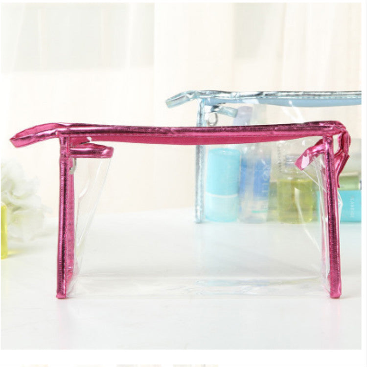 Women's Transparent Hand Fashion Storage Toiletry Cosmetic Bags