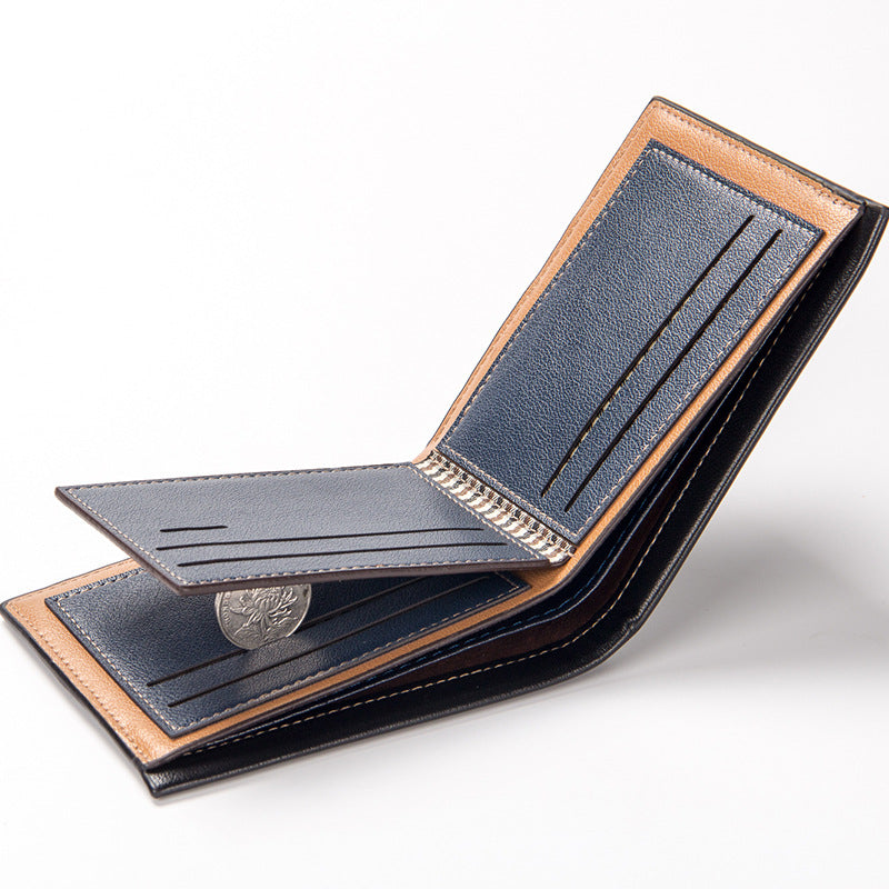 Men's Short Embossed Horizontal Creative Thin Style Men's Wallets