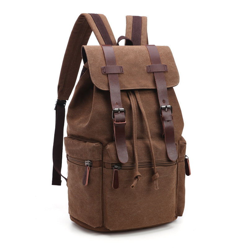 Women's & Men's Style Retro Canvas For And Fashion Computer Solid Backpacks