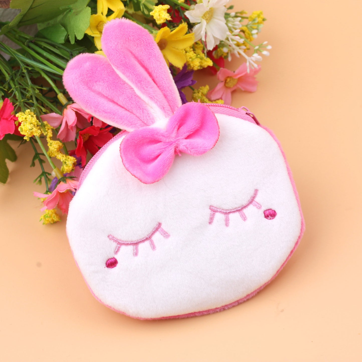Women's Cute Korean Style Cartoon Cloth Coin Purses