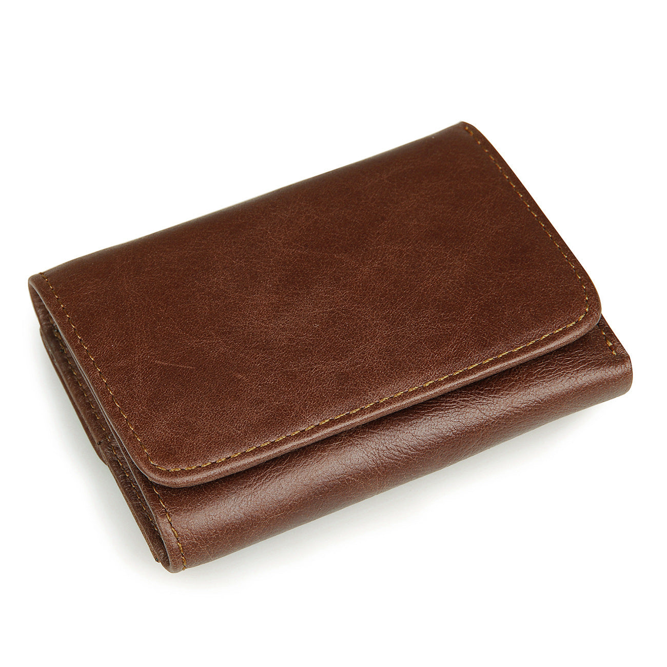 Leather For Man Vertical Swiping Multiple Slots Men's Wallets