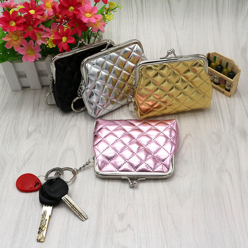 Cool Women's Slouchy Graceful Diamond Mini Coin Purses