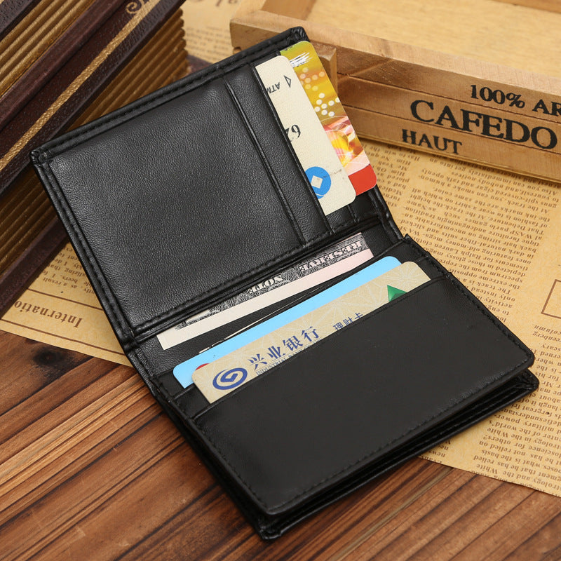 Unique Attractive Men's Leather Plain Gift Card Holder