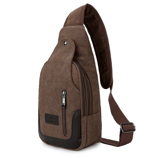 Women's & Men's & Large Capacity Canvas Riding Men's Chest Bags