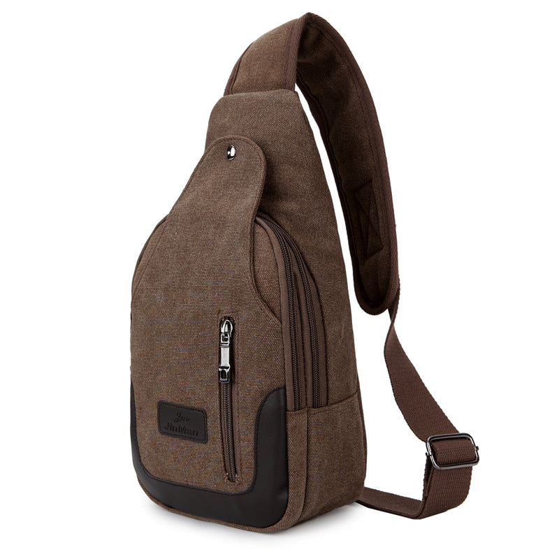 Women's & Men's & Large Capacity Canvas Riding Men's Chest Bags