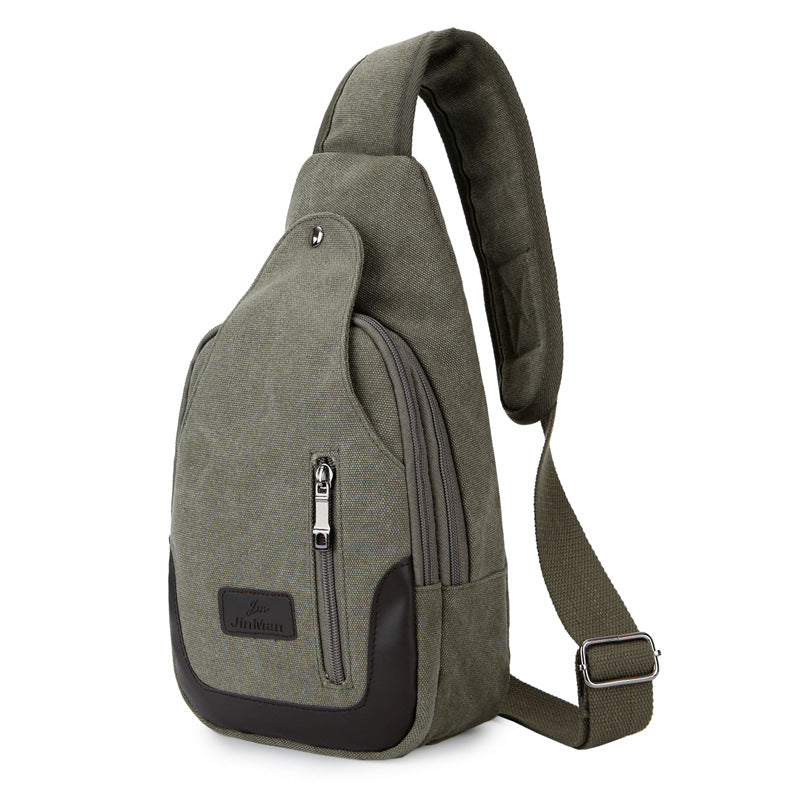 Women's & Men's & Large Capacity Canvas Riding Men's Chest Bags