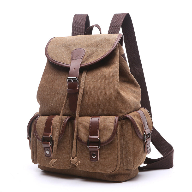 Women's Canvas Korean Style Trendy Solid Color Backpacks