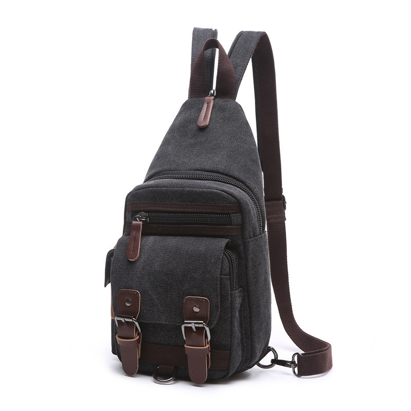 Women's & Men's & Korean Style Trendy Canvas Promotion Men's Chest Bags