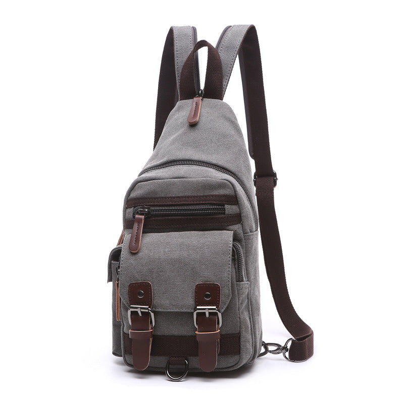 Women's & Men's & Korean Style Trendy Canvas Promotion Men's Chest Bags