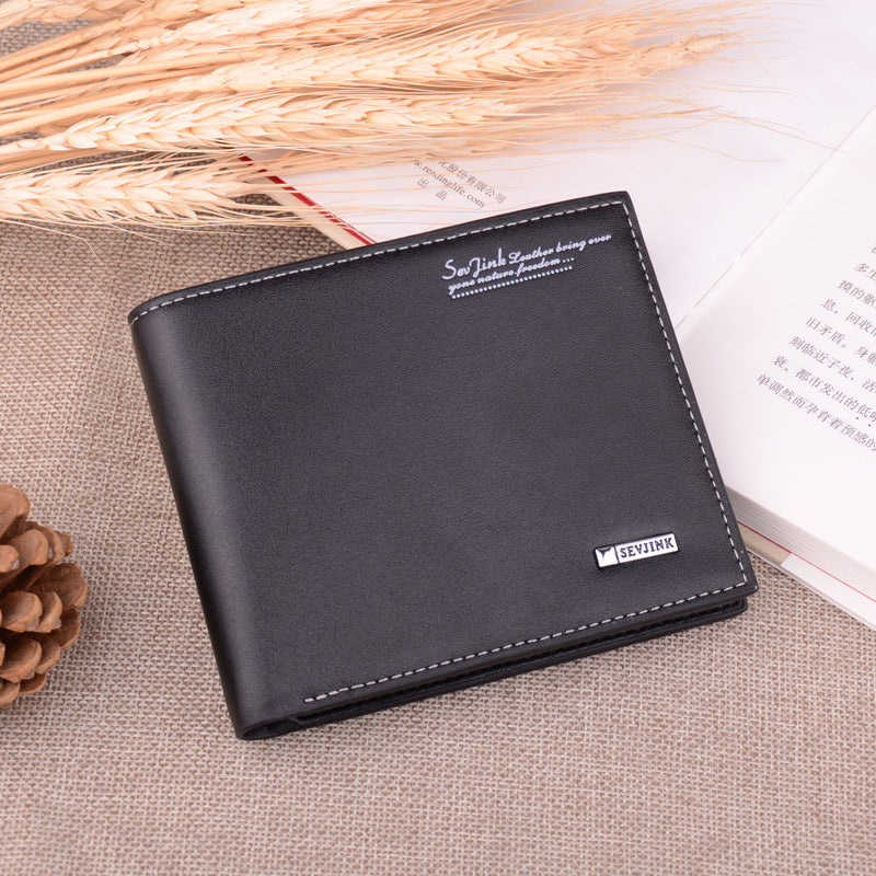 Pretty Casual Men's Short Fashion Green Men's Wallets