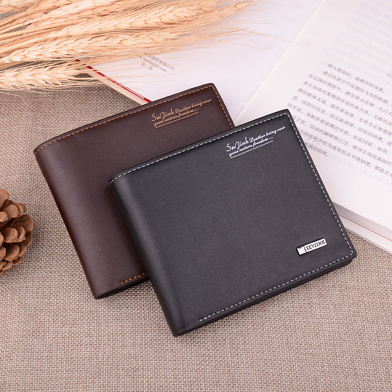 Pretty Casual Men's Short Fashion Green Men's Wallets