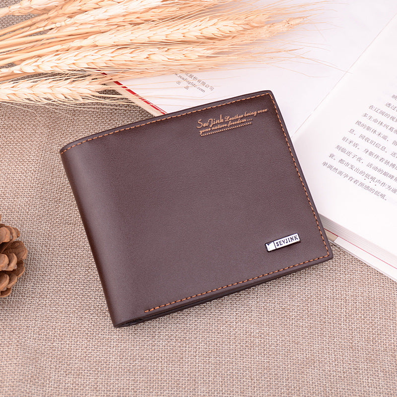 Pretty Casual Men's Short Fashion Green Men's Wallets