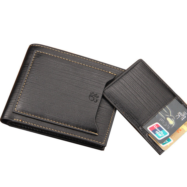 Men's Multiple Slots Horizontal Insert Short Men's Wallets