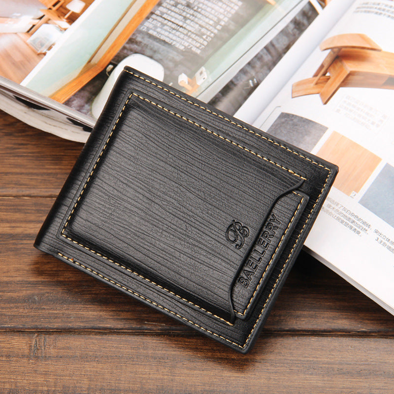 Men's Multiple Slots Horizontal Insert Short Men's Wallets