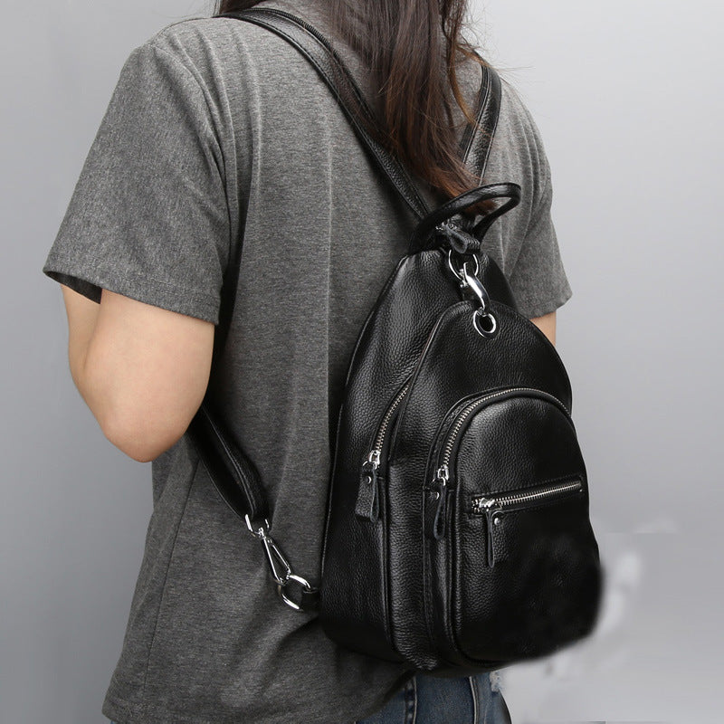 Fashion Women's Leather First Layer Cowhide Backpacks