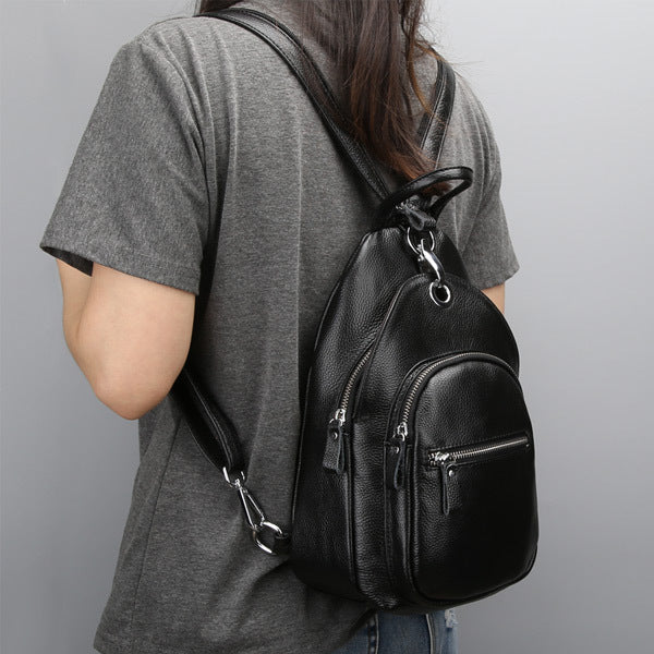 Fashion Women's Leather First Layer Cowhide Backpacks