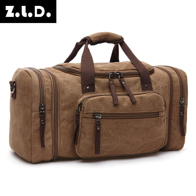Fashion Portable Canvas Trendy Large Capacity Travel Bags