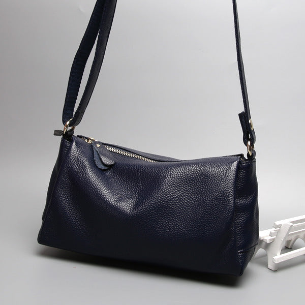 Women's Genuine Leather Simple Cowhide Soft Crossbody Bags