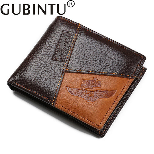 Men's Mixed Batch Personality Stitching Creative Leather Coin Purses