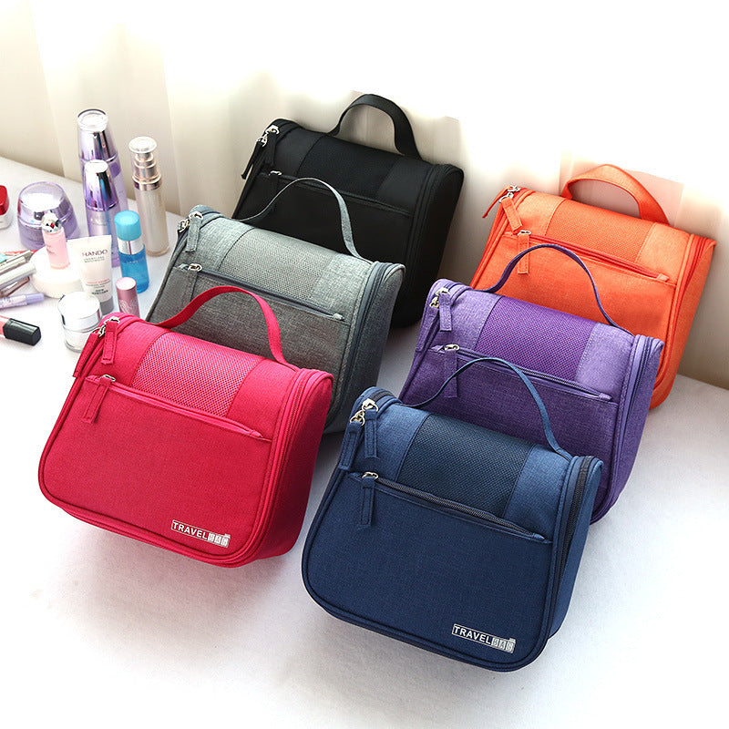 Cationic Solid Color Wash Portable Cosmetics Storage Can Cosmetic Bags