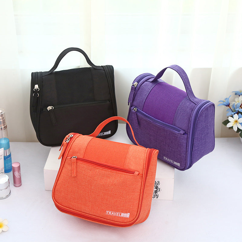 Cationic Solid Color Wash Portable Cosmetics Storage Can Cosmetic Bags