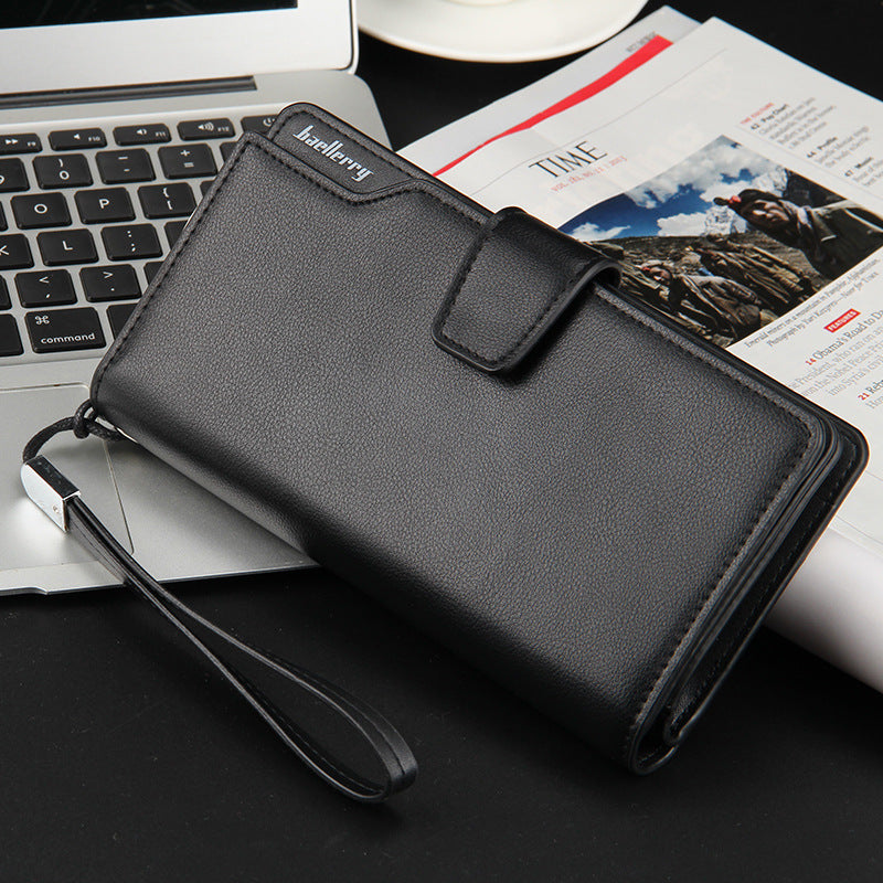 Men's Long Clutch Trifold Multifunction Mobile Bags