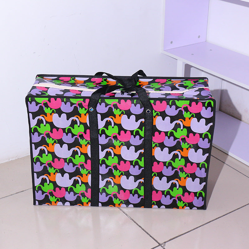 Moving Waterproof Large Capacity Woven Cartoon Travel Bags