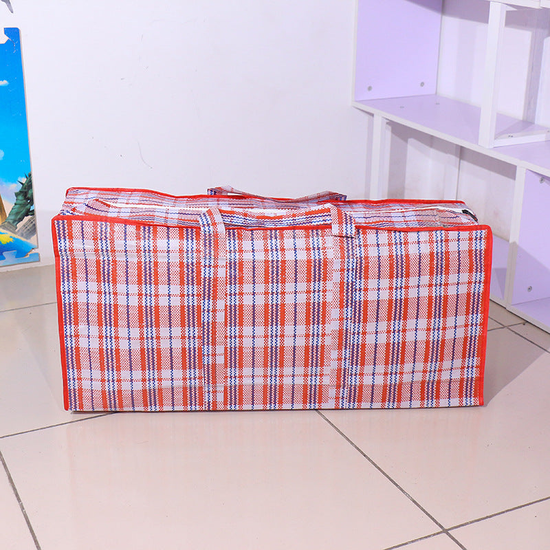 Thickened Moving Migrant Workers Home Plaid Travel Bags