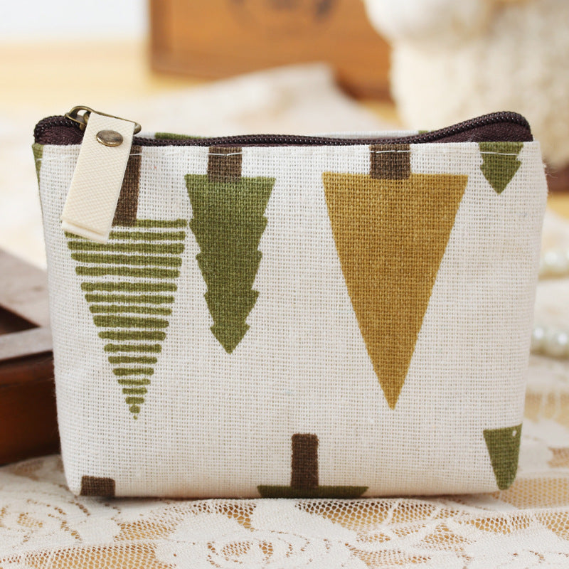 Cotton Linen Fresh Retro Korean Type Card Holder