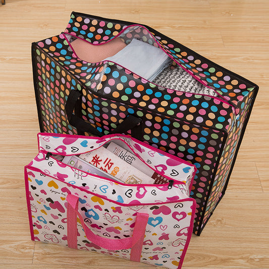 Cartoon Fabric Moving Extra Large Organizer Travel Bags