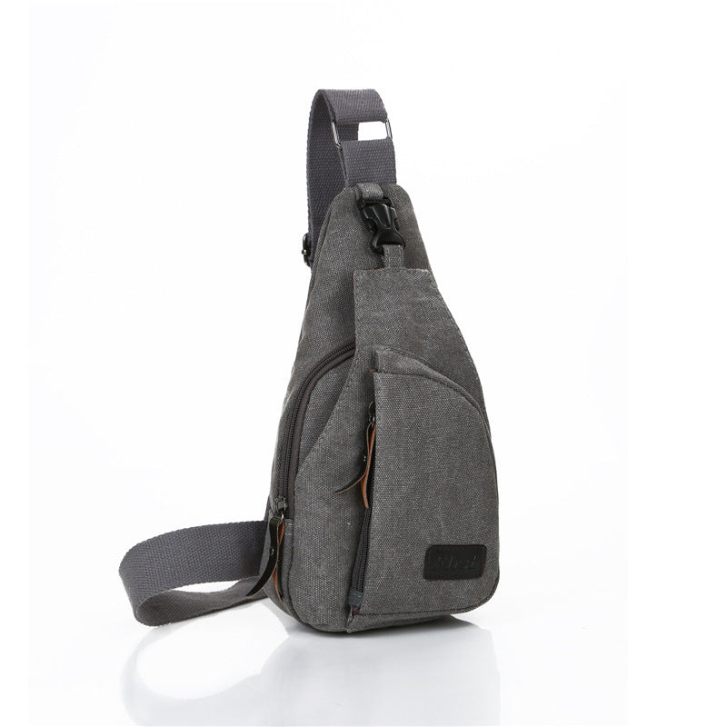 Innovative Men's Trendy Versatile Korean Canvas Men's Chest Bags