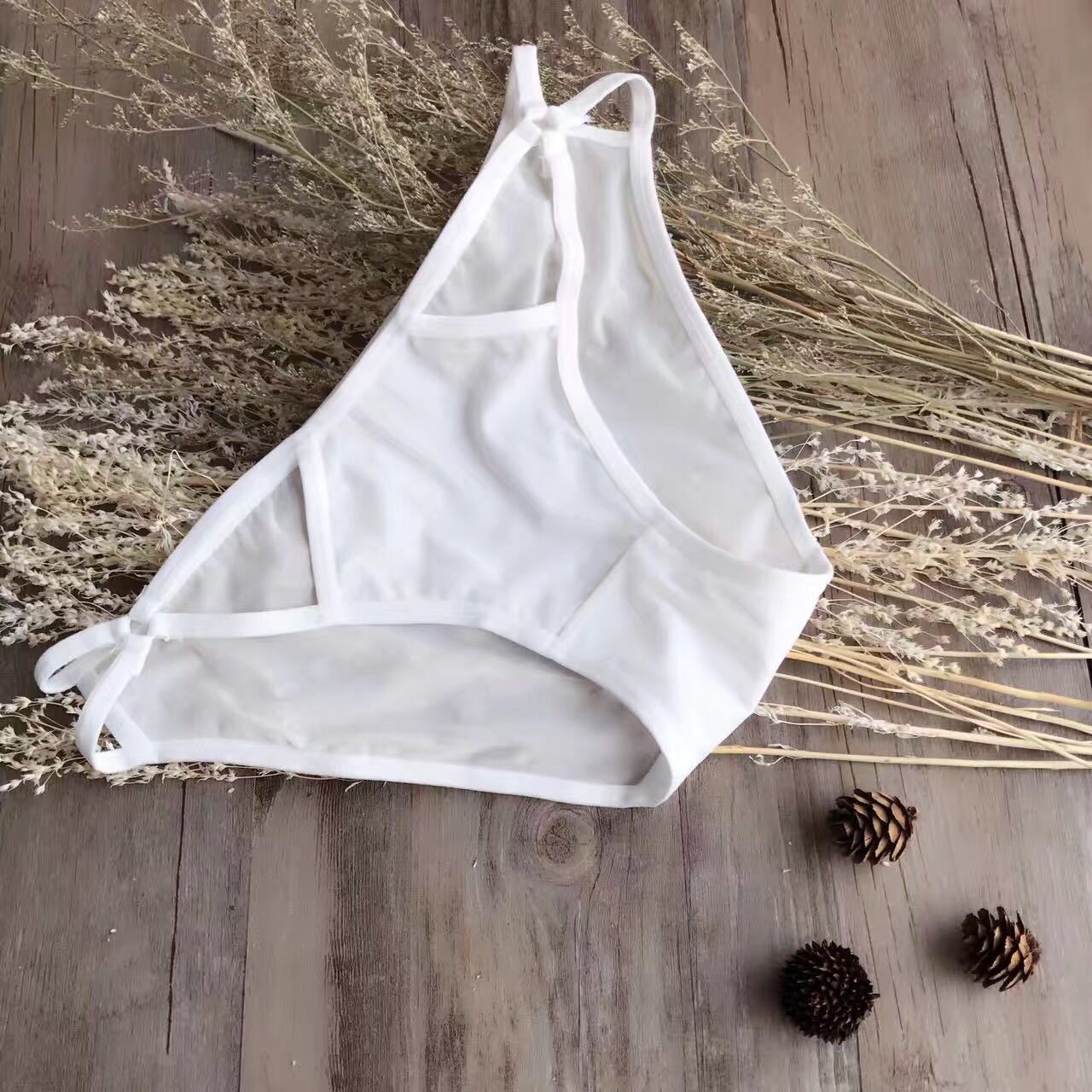 Women's Hollow Sexy Ice Silk Cut-out Solid Color Panties