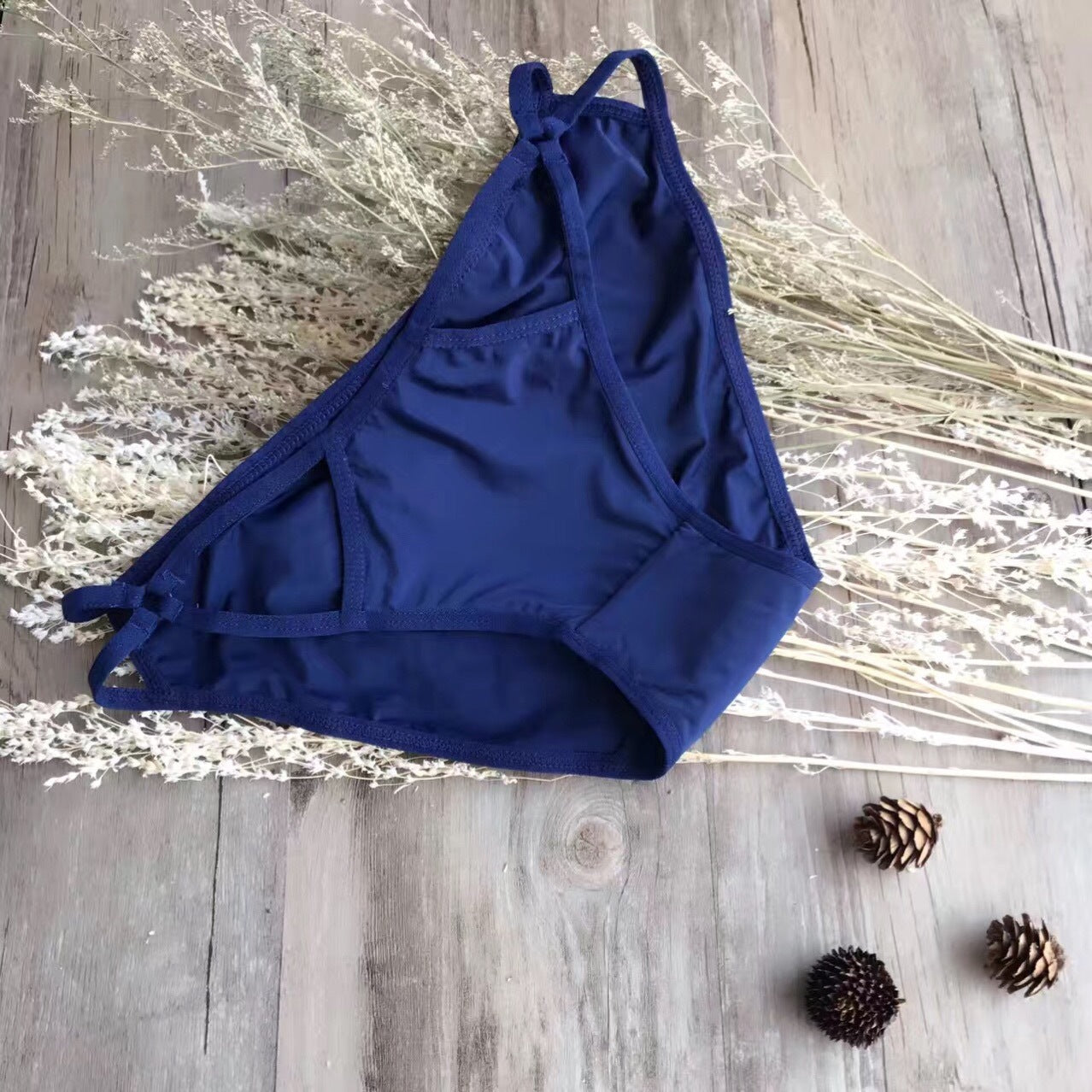 Women's Hollow Sexy Ice Silk Cut-out Solid Color Panties