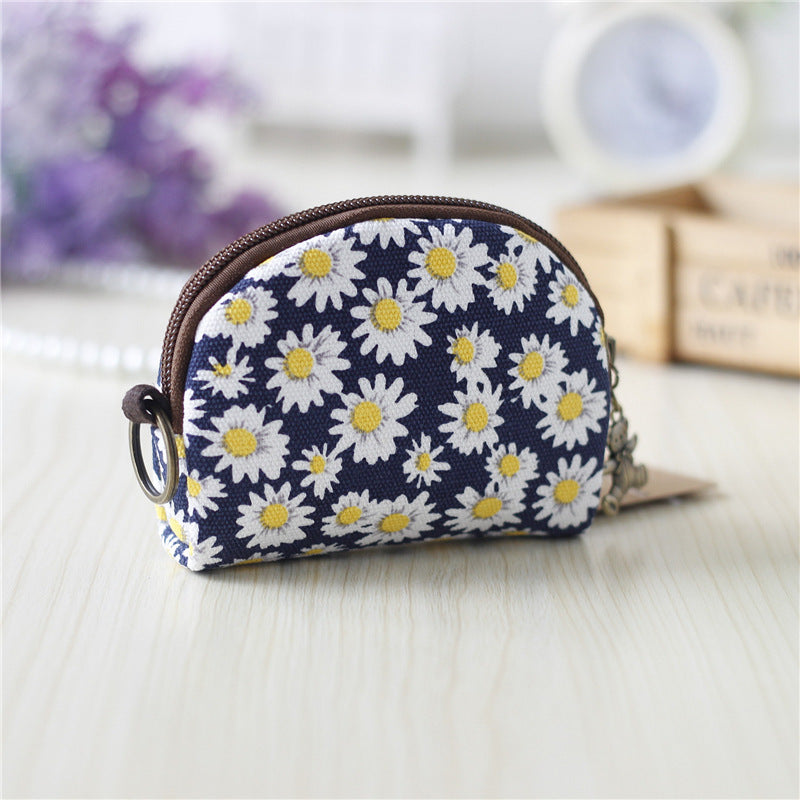 Men's Popular Classy Cute Cartoon Canvas Coin Purses