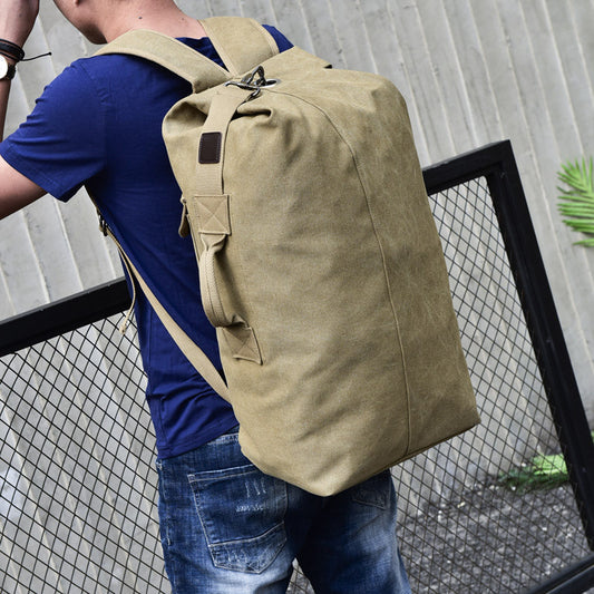 Men's Fashion Large Capacity Trend Canvas Backpacks
